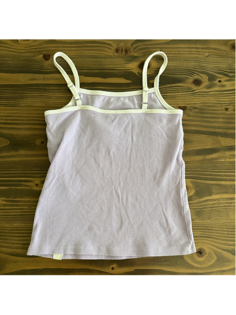 Abercrombie Kids Ribbed Tank Top Girls 9/10 Purple White Y2K Cami - Picture 4 of 5